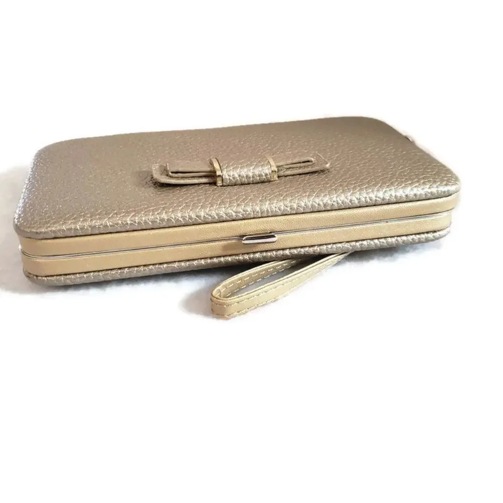 Cell Phone Card Money Holder Women's Wallet With Detachable Wrist Strap